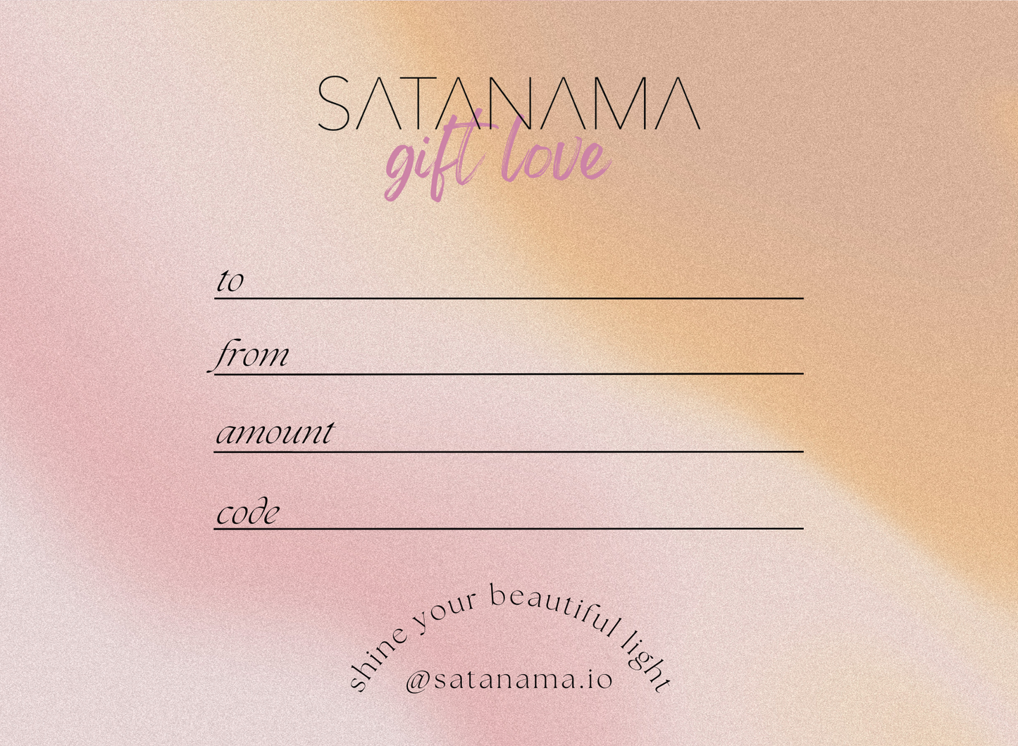 SATANAMA GIFT CARD